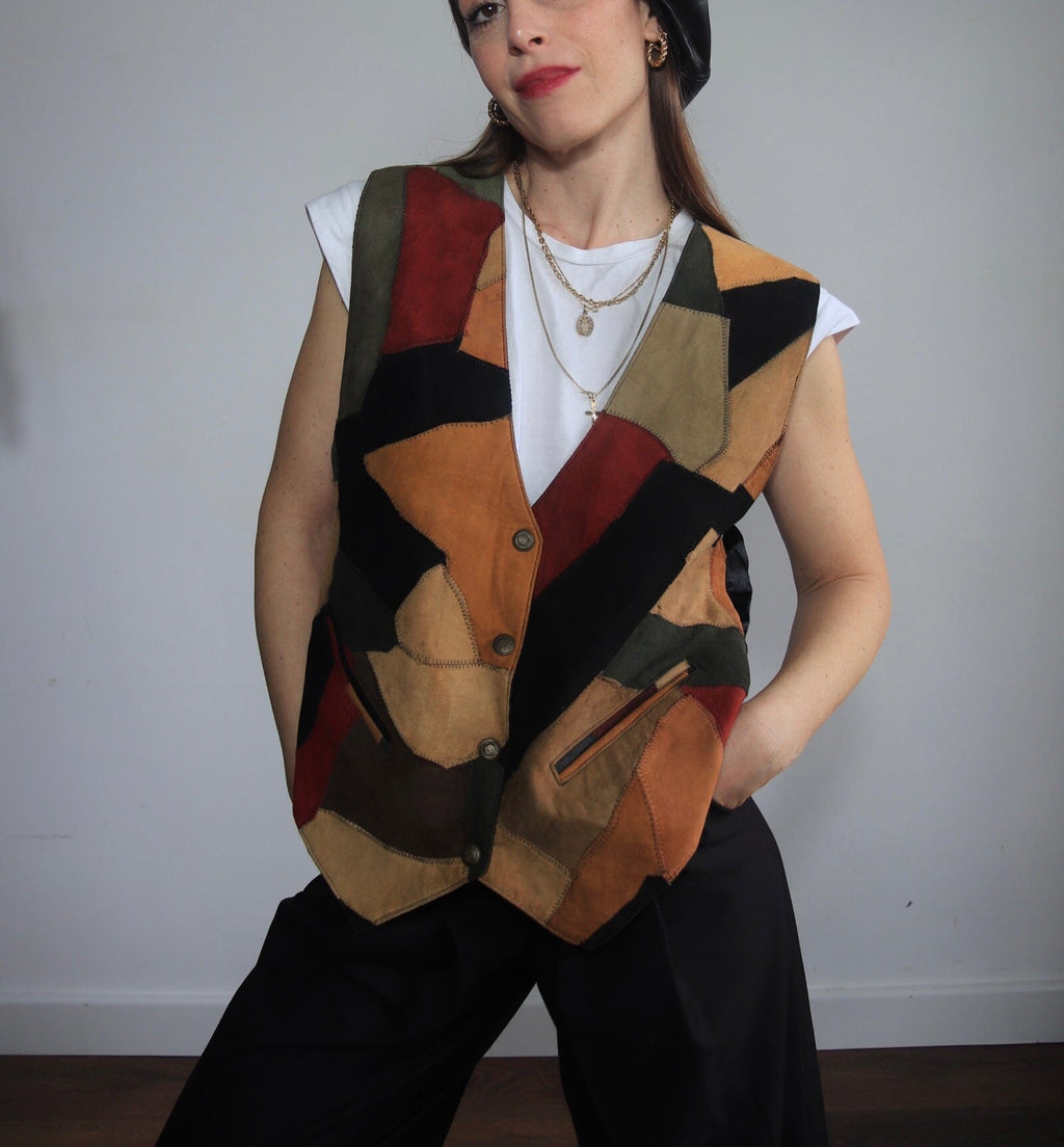 Gilet vintage patch